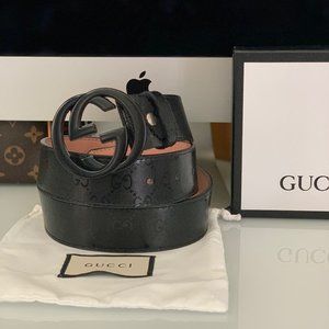Gucci Belt with Black GG Buckle